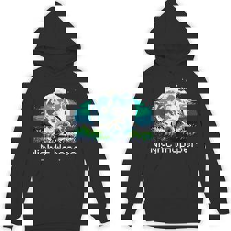 Rabbit Hare Animal Full Moon At Night Bunny 8-Bit Pixel Art Unisex Hoodie - Monsterry