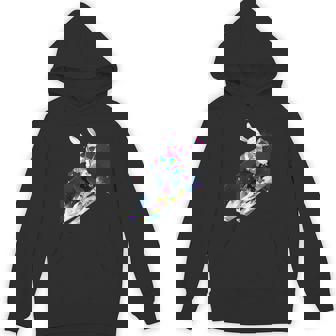 Rabbit Rabbit Skiing Skier Ski Winter Snow Unisex Hoodie - Monsterry