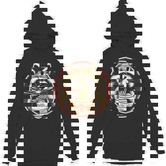 Raccoon Ramen Kawaii Neko Japanese Noodles Aesthetic Unisex Hoodie - Monsterry
