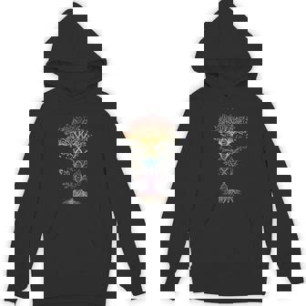 Rainbow DNA Tree Plant Genealogy Student Lover Unisex Hoodie - Monsterry