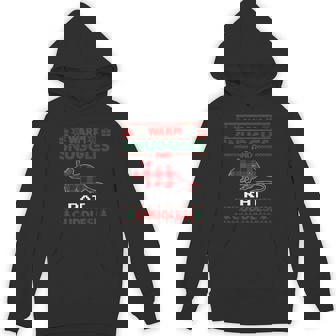 Rat Christmas Pajama Shirt Rat Lovers Ugly Christmas Sweater Unisex Hoodie - Monsterry