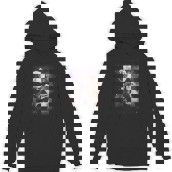 Rats Howling At The Moon Shirt Rat Unisex Hoodie - Monsterry