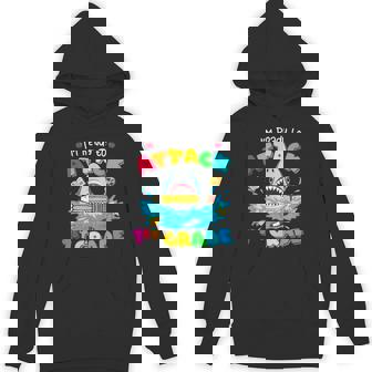 Ready To Attack 1st Grade Shark Back To School Sea Animal Unisex Hoodie - Monsterry