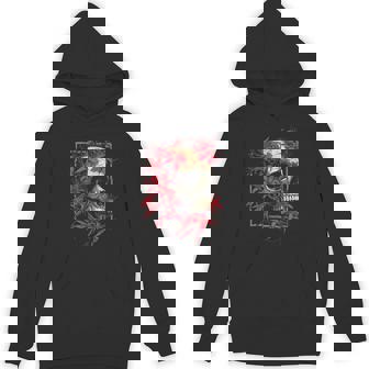 Red Spider Lily Flower Japanese Skull Otaku Backprinted Unisex Hoodie - Monsterry