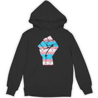 Resist Fist Transgender Flag Trans Pride Unisex Hoodie - Monsterry