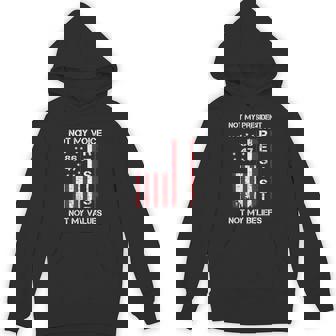 Resist Not My President Anti Trump American Flag Hoodie - Monsterry