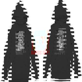 Resist Resistance Statue Of Liberty Hands Off Protest Hoodie | Mazezy