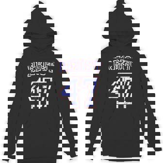 Resist Trump 47 Retro Distressed Graphic Hoodie - Monsterry