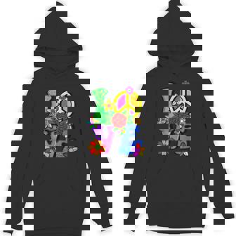 Retro 60's 70's Flower Power Hippy Groovy Love Peace Hippie Unisex Hoodie - Monsterry