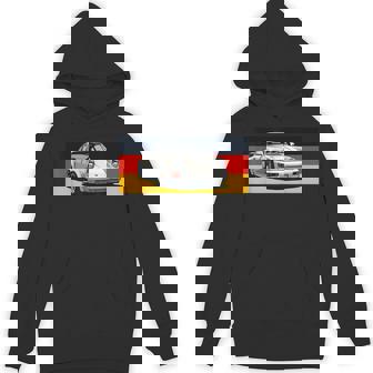 Retro 911 Vintage 964 Turbo Car Classic German Flag Track Hoodie | Mazezy