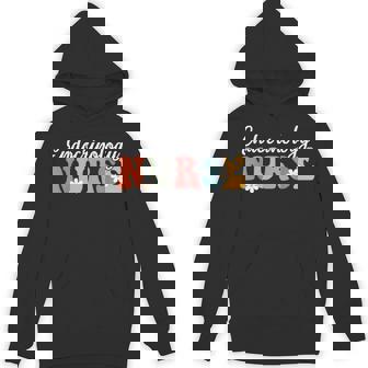 Retro Groovy Nurse Endocrinology Nurse Nursing Unisex Hoodie - Monsterry