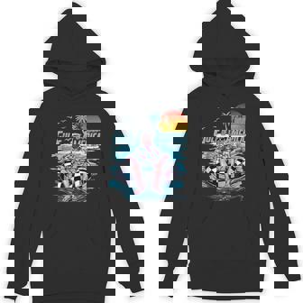 Retro Gulf Of Usa America Est 2025 American Gulf Usa Beach Hoodie | Mazezy