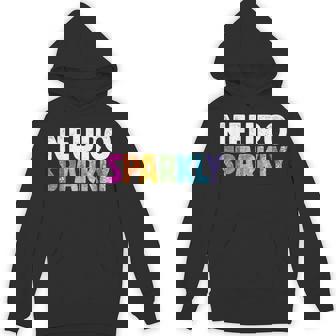 Retro Neurodivergent Neuro Sparkly Autism Spectrum Adhd Hoodie | Mazezy