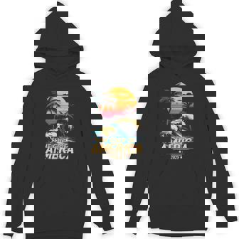 Retro Vintage Gulf Of Us America 2025 American Flag Mexico Hoodie - Monsterry