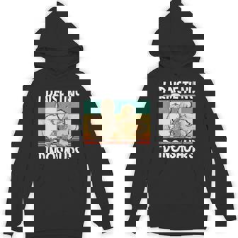 Retro Vintage I Raise Tiny Dinosaurs Silkie Chicken Lover Unisex Hoodie - Monsterry