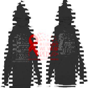 Ribbon Heart Hypertrophic Cardiomyopathy Awareness Hcm Hoodie - Monsterry