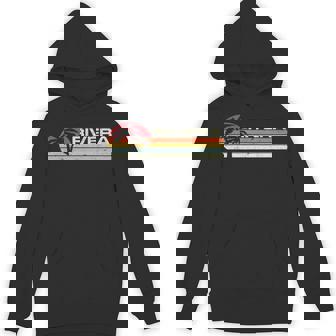 Rivera Surname 80s 90s Vintage Sunset With Palm Trees Unisex Hoodie - Monsterry