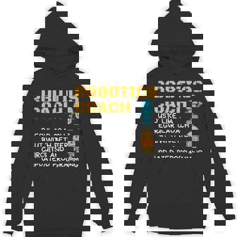 Robotics Coach T Shirt Definition Robot Combat Unisex Hoodie - Monsterry