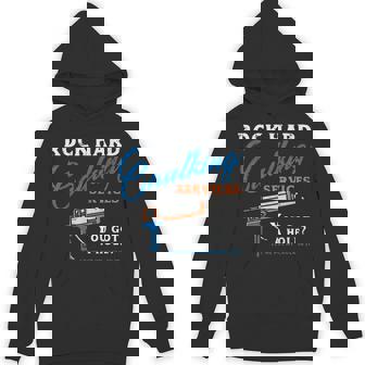 Rock Hard Caulking Services Saying Adult Humor Men Hoodie | Mazezy