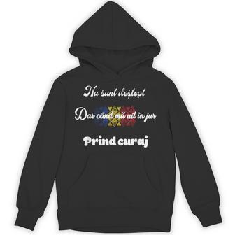 Romanian Flag Traditional Motifs Unisex Hoodie - Monsterry