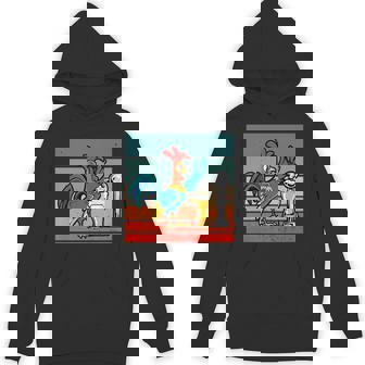 Rooster Beer Tap Pouring Beer Colorful Rooster Bar Scene Premium Unisex Hoodie - Monsterry