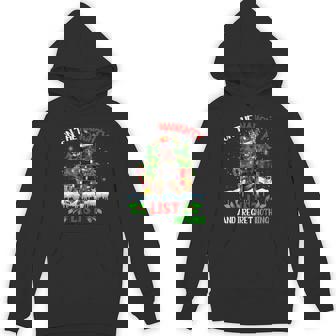 Rottweiler Christmas On The Naughty List And I Regret Unisex Hoodie - Monsterry