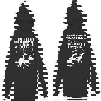 Running Reindeer Holiday Or Work Unisex Hoodie - Monsterry