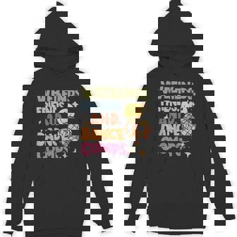Weekends Friends And Dance Comps Retro Smile Face Disco Ball Unisex Hoodie - Monsterry