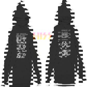 Hiss Cat Kittens Cats Rock Music Hiss Hoodie - Monsterry