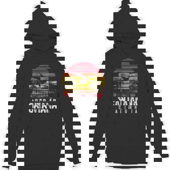 Santa Ana California CA Vintage Retro Sunset Beach Unisex Hoodie - Monsterry