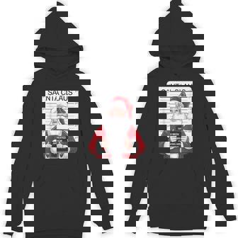 Santa Claus Mugshot Christmas Humor Tee Unisex Hoodie - Monsterry