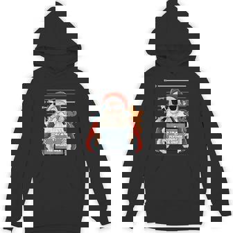 Santa Claus Mugshot Christmas Pajama X-Mas Humor Unisex Hoodie - Monsterry
