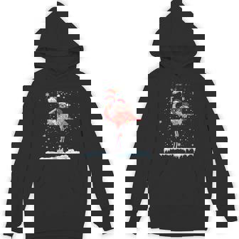Santa Sloth Ridding Flamingo Reindeer Xmas Sloth Flamingo Unisex Hoodie - Monsterry