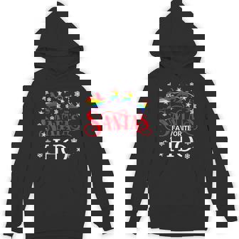Santas Favorite Ho Gay Christmas Rainbow Lesbian Queer Unisex Hoodie - Monsterry