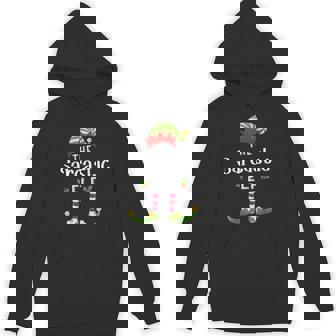 Sarcastic Christmas Elf Matching Pajama X-Mas Party Unisex Hoodie - Monsterry