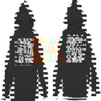 School Librarian Squad Retro Groovy Library Vibes Unisex Hoodie - Monsterry
