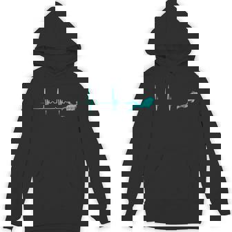 Scuba Diver Heartbeat Deep Diving EKG Pulseline Dive Unisex Hoodie - Monsterry