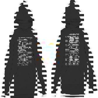Shark Faces Which Face Do You Want To Encounter In The Sea Hoodie - Monsterry
