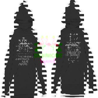 Shenanigans Squad Flamingo Bird Leprechaun St Patrick's Day Unisex Hoodie - Monsterry