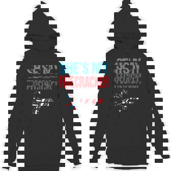 She's My Firecracker 4th Of July Fireworks Matching Couples Unisex Hoodie - Monsterry