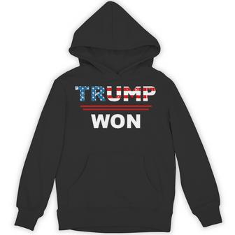 Both Side Trump Won Trump 4547Th Waste Management Hoodie | Mazezy