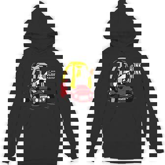 Silly Goose Driving Nostalgic Toy Car Honk Honk Meme Hoodie - Monsterry