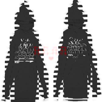 Sister Bear Buffalo Plaid Arrow Daughter Christmas Pajama Unisex Hoodie - Monsterry