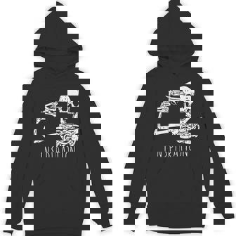 Skeleton Gun Inspiration Halloween Costume Bones Skull Unisex Hoodie - Monsterry