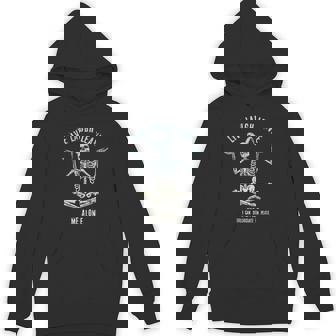 Skeleton Live Laugh Leave Me Alone Dissociate In Peace Unisex Hoodie - Monsterry