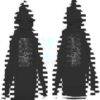 Skeleton Skull Red Rose Guns Top Hat Tank Top Unisex Hoodie - Monsterry