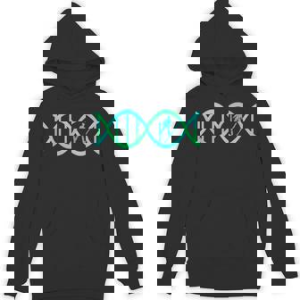 Ski Jumper DNA Ski Jumping Skier Athlete Skiing Winter Sport Unisex Hoodie - Monsterry