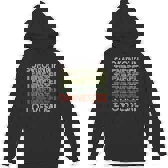 Someone In Tennessee Loves Me State Retro Vintage Hoodie - Seseable