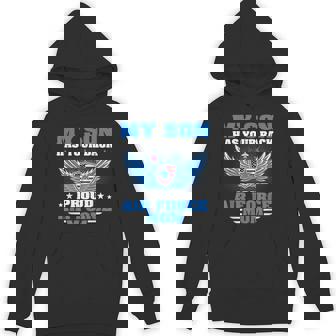 My Son Has Your Back Proud Air Force Mom Military Mother Unisex Hoodie - Monsterry