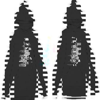 Sorta Scary Merry Sorta Christmas Skeleton Tree Santa Unisex Hoodie - Monsterry